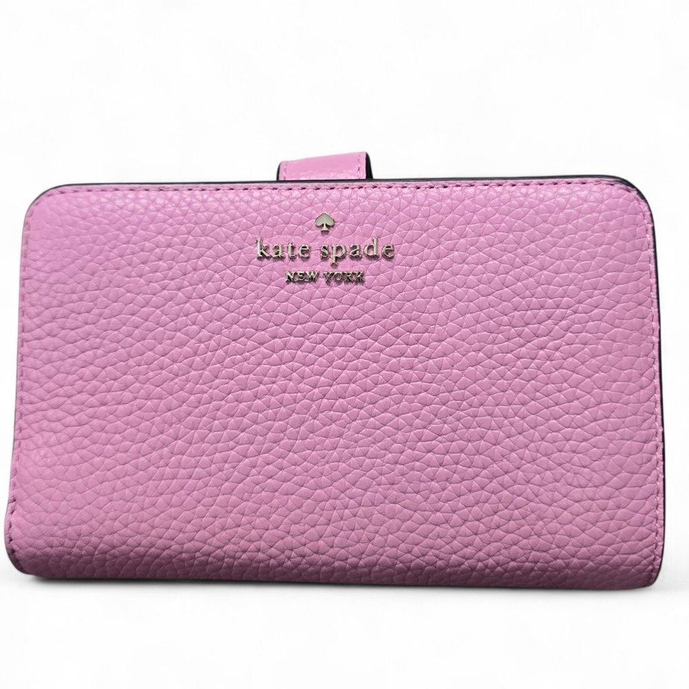 Kate Spade Lena Medium Bifold Pebbled Leather Wallet‎
